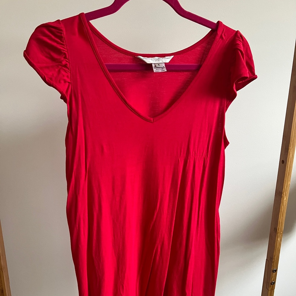 French Connection Classic Red Top